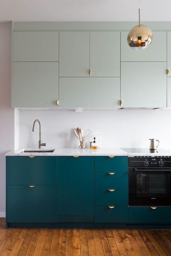 estos tirones pegadizos son una idea única y pegadiza, que es perfecta para una cocina moderna o minimalista