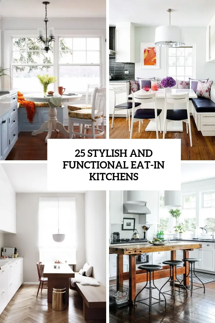 stylish and functional eat in kitchens cover