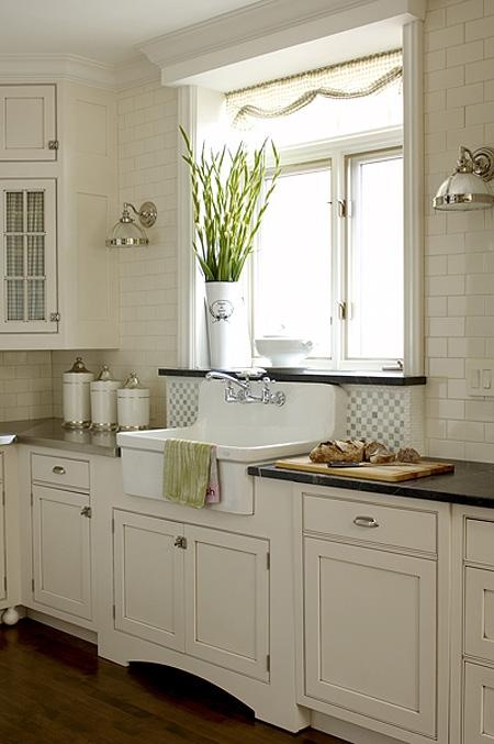 Placing a sink near a window is a great way to highlight your design.