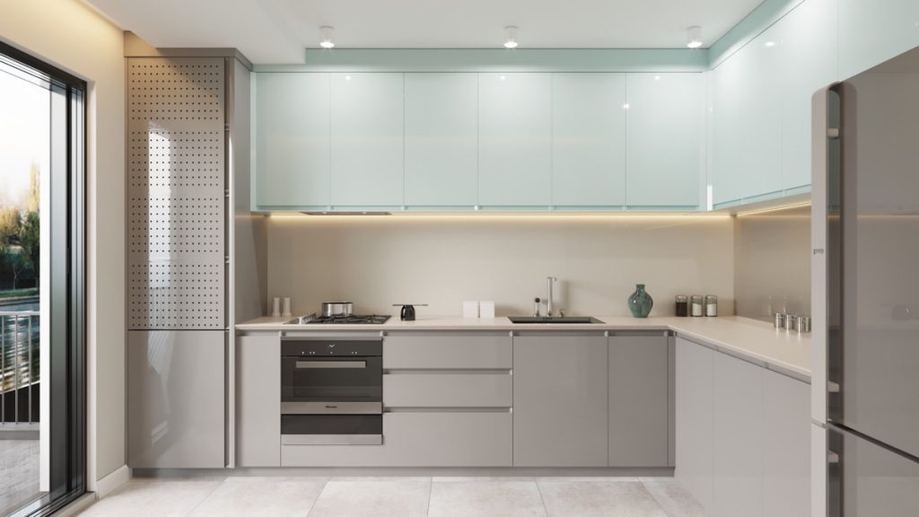 Blue-grey-L-shaped-kitchen