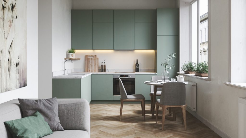 L-shaped-kitchen-with-breakfast-table