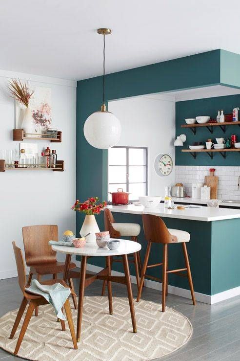a kitchen nook is separated and highlighted in_yyth