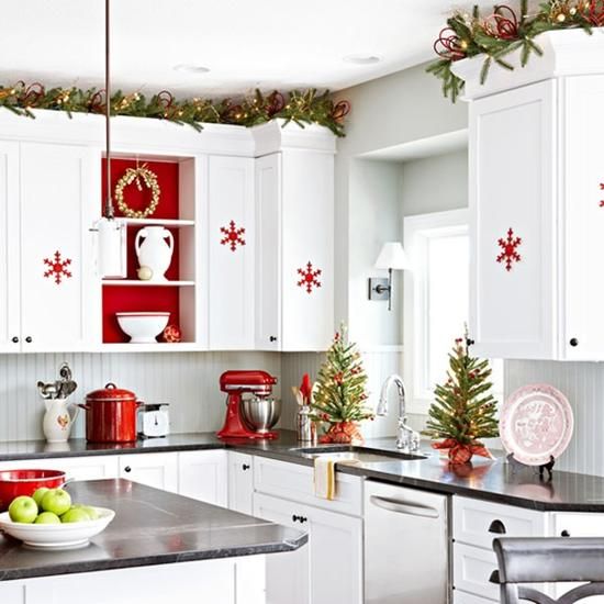 Cute Pinterest Cozy Christmas kitchen decor ideas