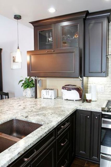 a-mini-cabinet-with-sliding-doors-and-various-appliances-is-a-cool-idea-for-keeping-your-kitchen-in-